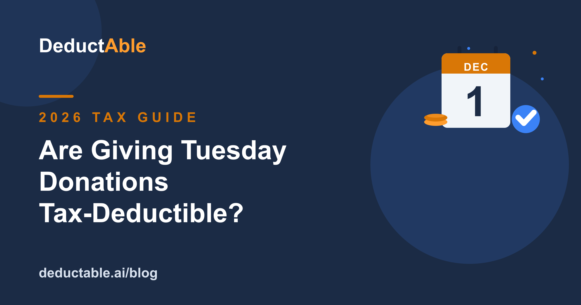 How to Make Your Giving Tuesday Donations Tax-Deductible (2026 Guide)